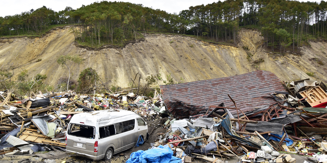 北海道胆振東部地震の被災地で支援活動を展開