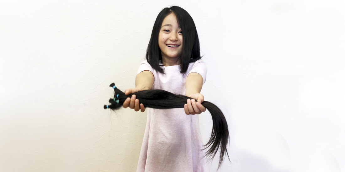 初めてのヘアドネーション 7歳の長女が髪の毛を提供
