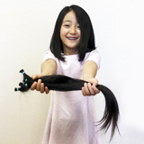 初めてのヘアドネーション 7歳の長女が髪の毛を提供