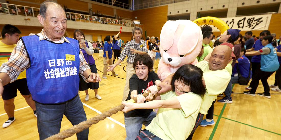 障害のある人もない人も みんなで盛り上がる運動会