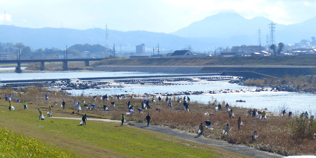 大和川一斉清掃に先駆けた クリーンキャンペーン