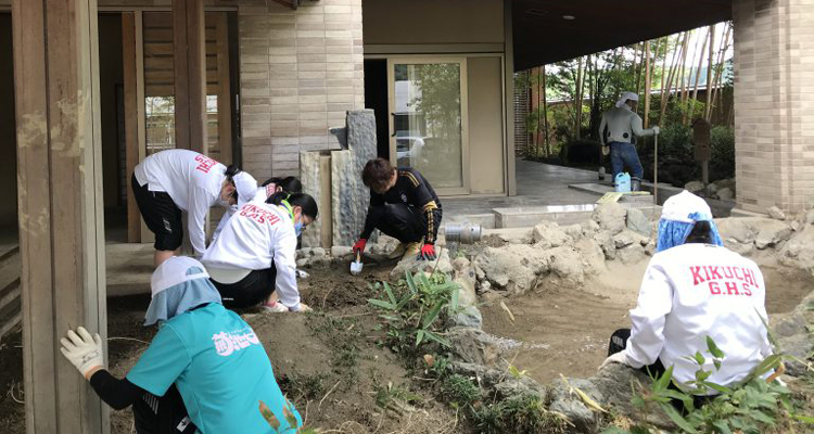 レオクラブの生徒たちが豪雨被災地支援