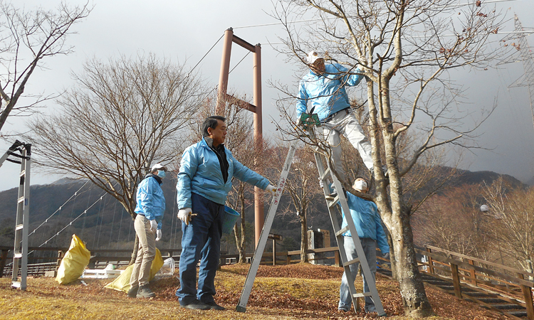 市民の憩いの場”ライオンズの森”整備