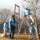 市民の憩いの場”ライオンズの森”整備