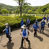 県民に歩く習慣を ウォーキング大会開催