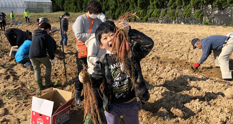 コロナ禍での新しい挑戦 子ども応援芋掘り大会