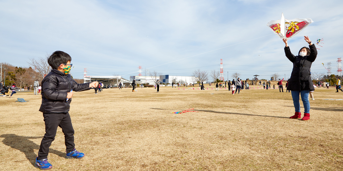 たこ揚げを我が町の風物詩に