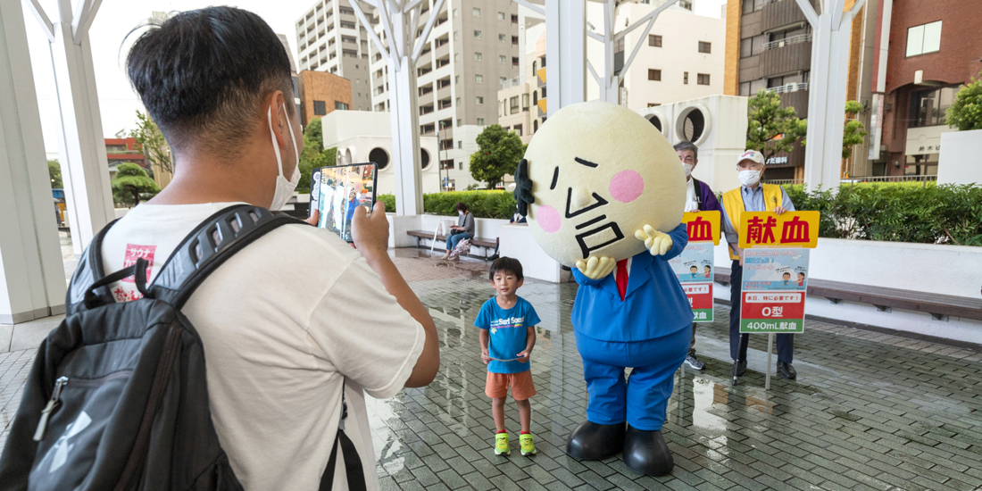 市民に慕われる”松戸さん” 地域PRと奉仕活動に活躍中