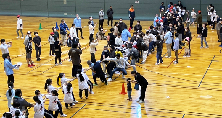 知的発達障害児と 秋の運動会