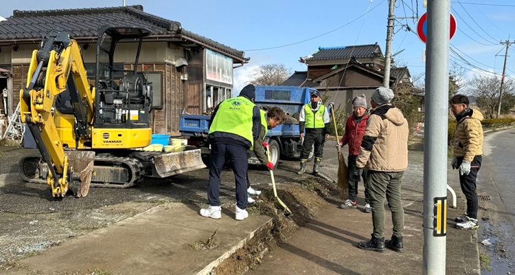 能登の被災地で熊本地震の恩返し