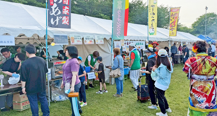 うまかまつりへの出店と災害支援